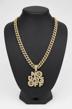 Collier drip — sur présentoir noir mat
