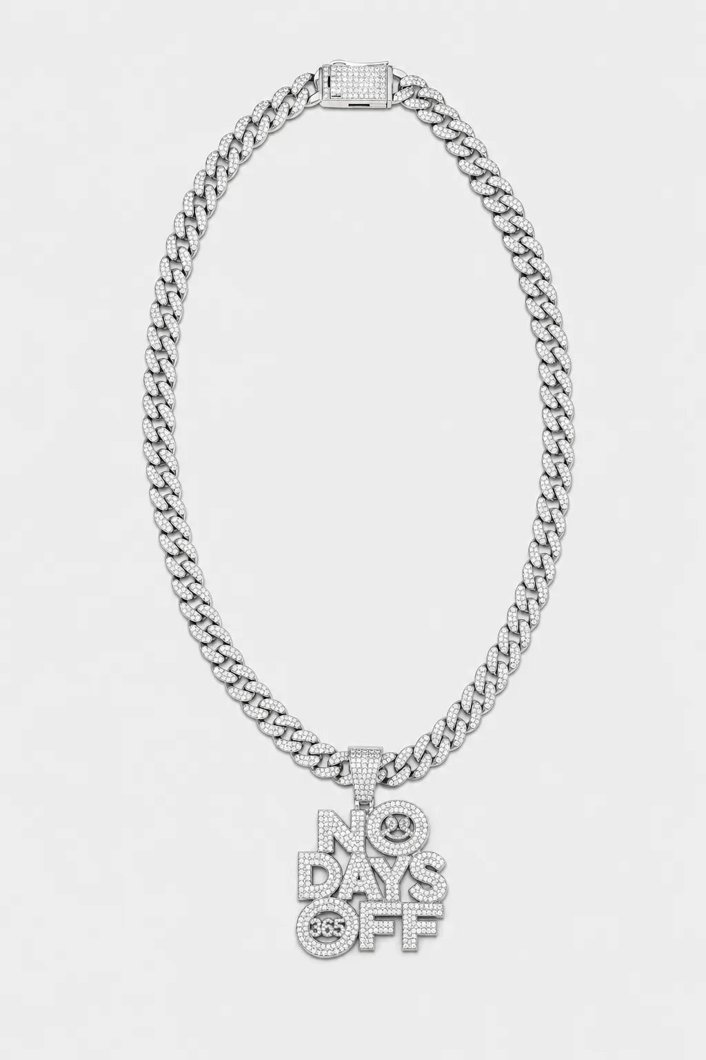 Collier drip — sur fond gris — couleur Argent