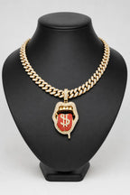 Collier Gazo — sur présentoir noir mat