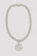 Collier Islam — sur fond gris — couleur Argent