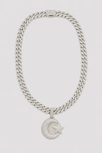 Collier Islam — sur fond gris — couleur Argent