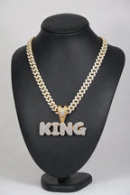 Collier King — sur présentoir noir mat