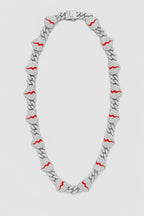 Collier Koba la D — sur fond gris — couleur Argent
