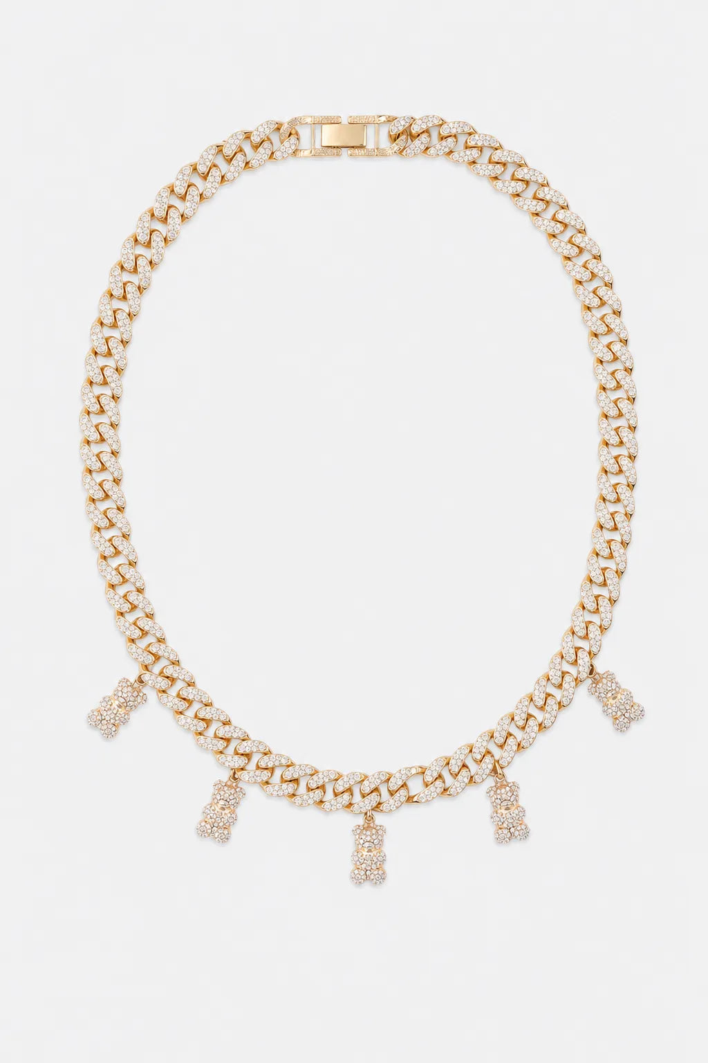 Collier ourson bonbon — sur fond gris — couleur 4