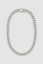 Collier SCH — sur fond gris — couleur Argent