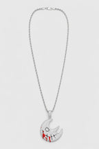 Collier trippie redd — sur fond gris — couleur Argent