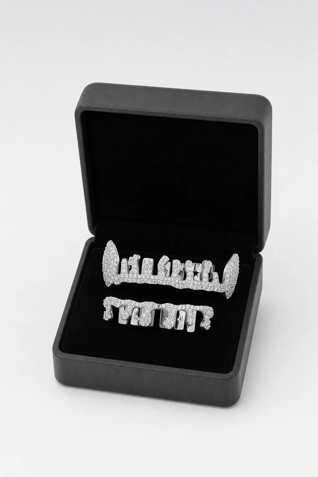 Flame grillz — sur présentoir noir mat