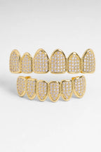 Gazo Grillz — sur fond gris - couleur Ensemble or
