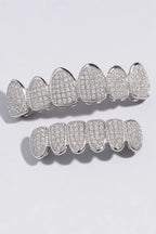 Gazo Grillz — sur fond gris - couleur Ensemble Argent