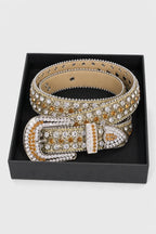 Gold diamond belt — sur présentoir noir mat