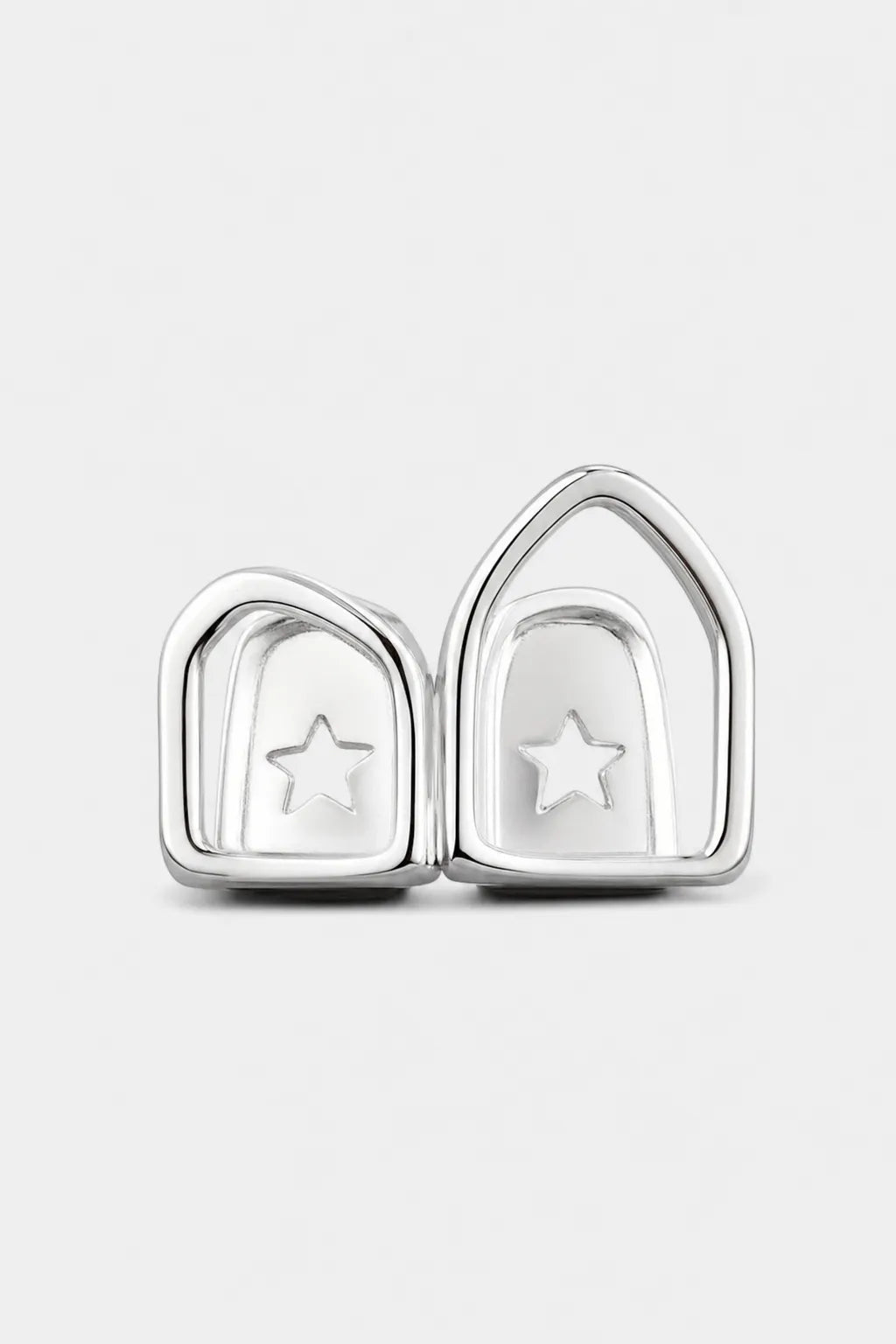 Grillz 2 dents — sur fond gris - couleur 2