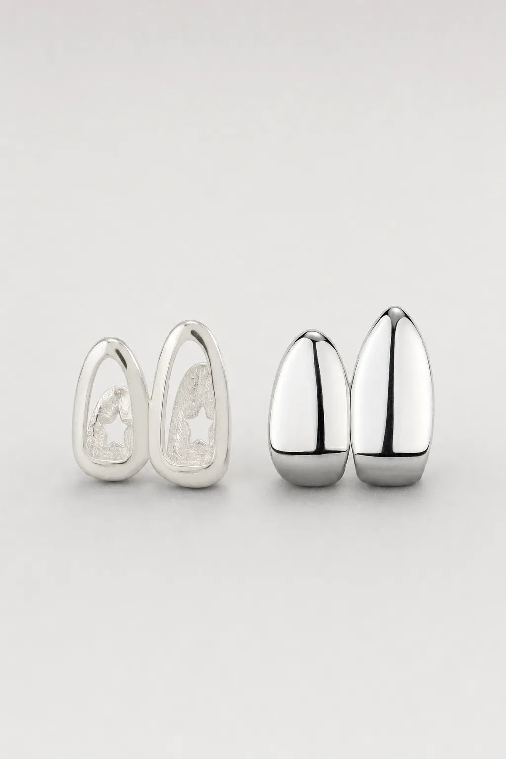 Grillz 2 dents — sur fond gris - couleur 8