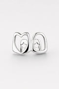 Grillz coeur — sur fond gris - couleur Argent