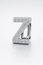 Grillz letters — sur fond gris - Argent - lettre Z