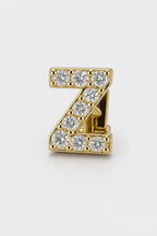 Grillz letters — sur fond gris - Or - lettre Z