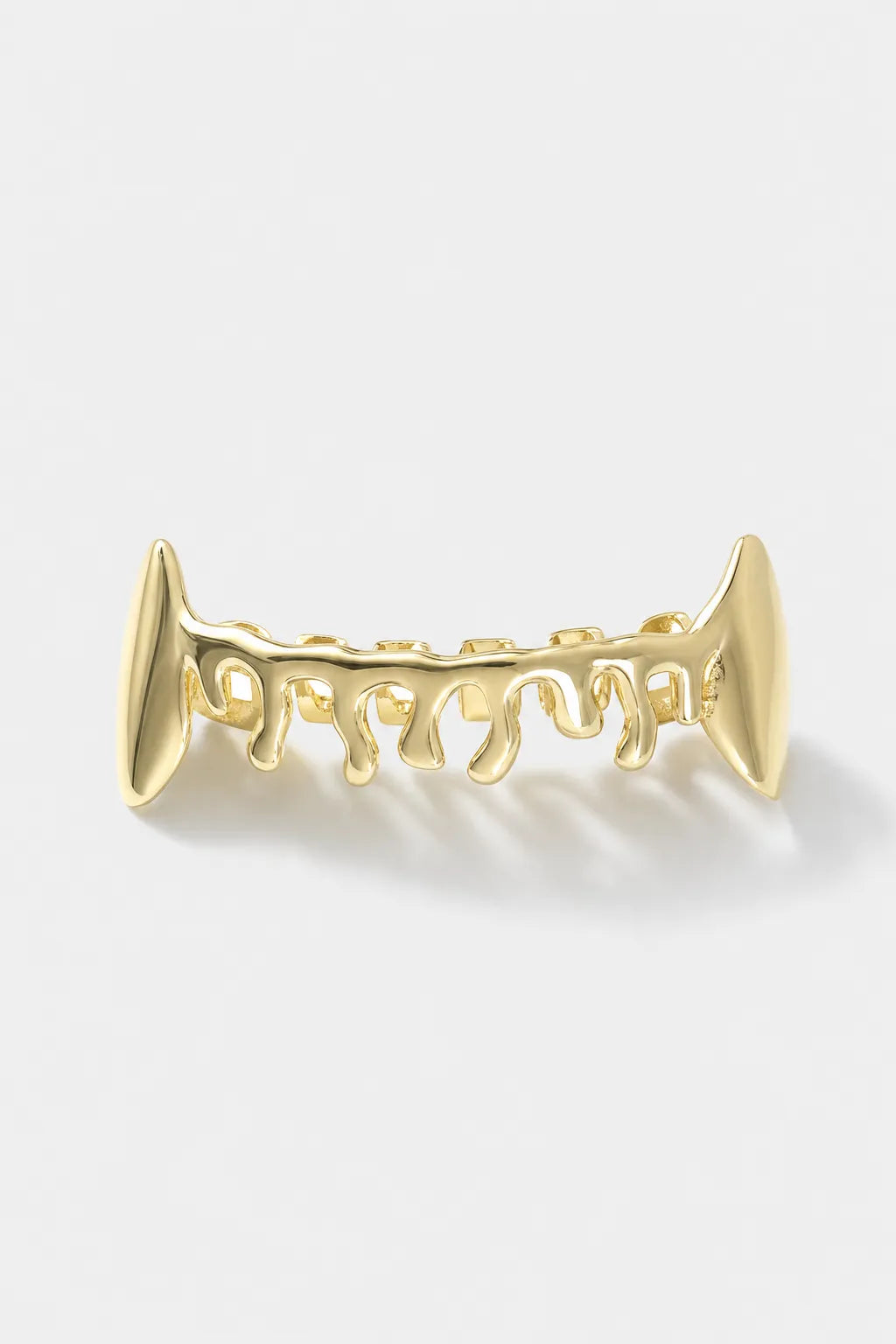 Grillz rihanna — sur fond gris - couleur Or