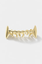 Grillz rihanna — sur fond gris - couleur Or