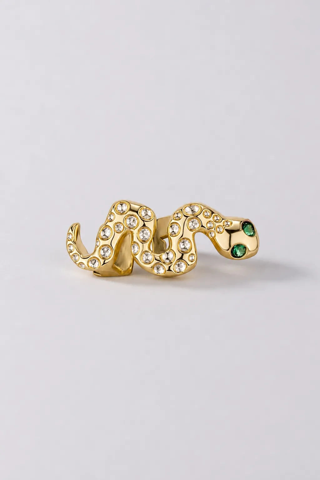Grillz serpent — sur fond gris - couleur Or