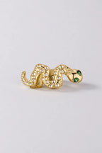 Grillz serpent — sur fond gris - couleur Or