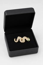 Grillz serpent — sur présentoir noir mat