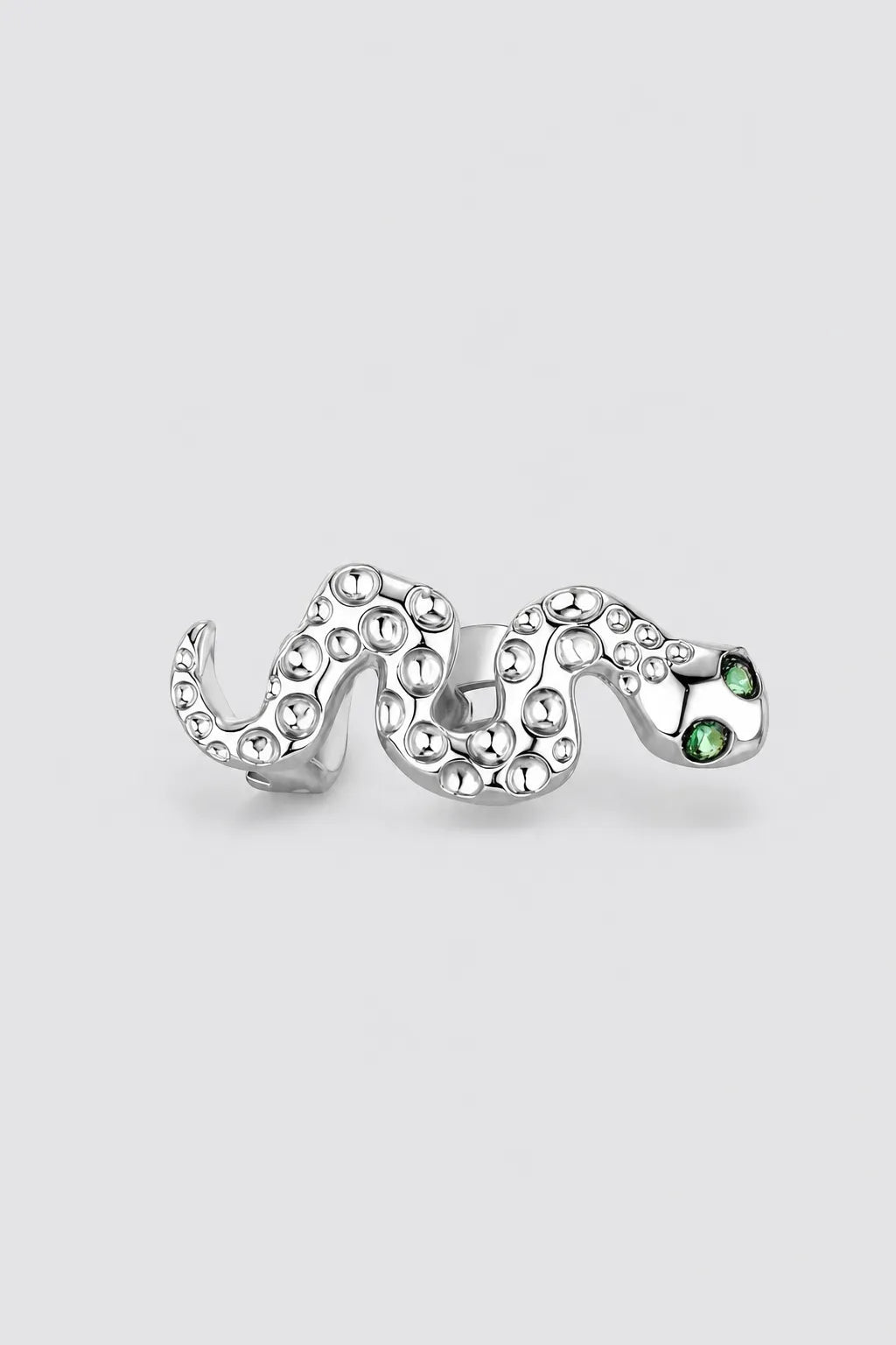 Grillz serpent — sur fond gris - couleur Argent