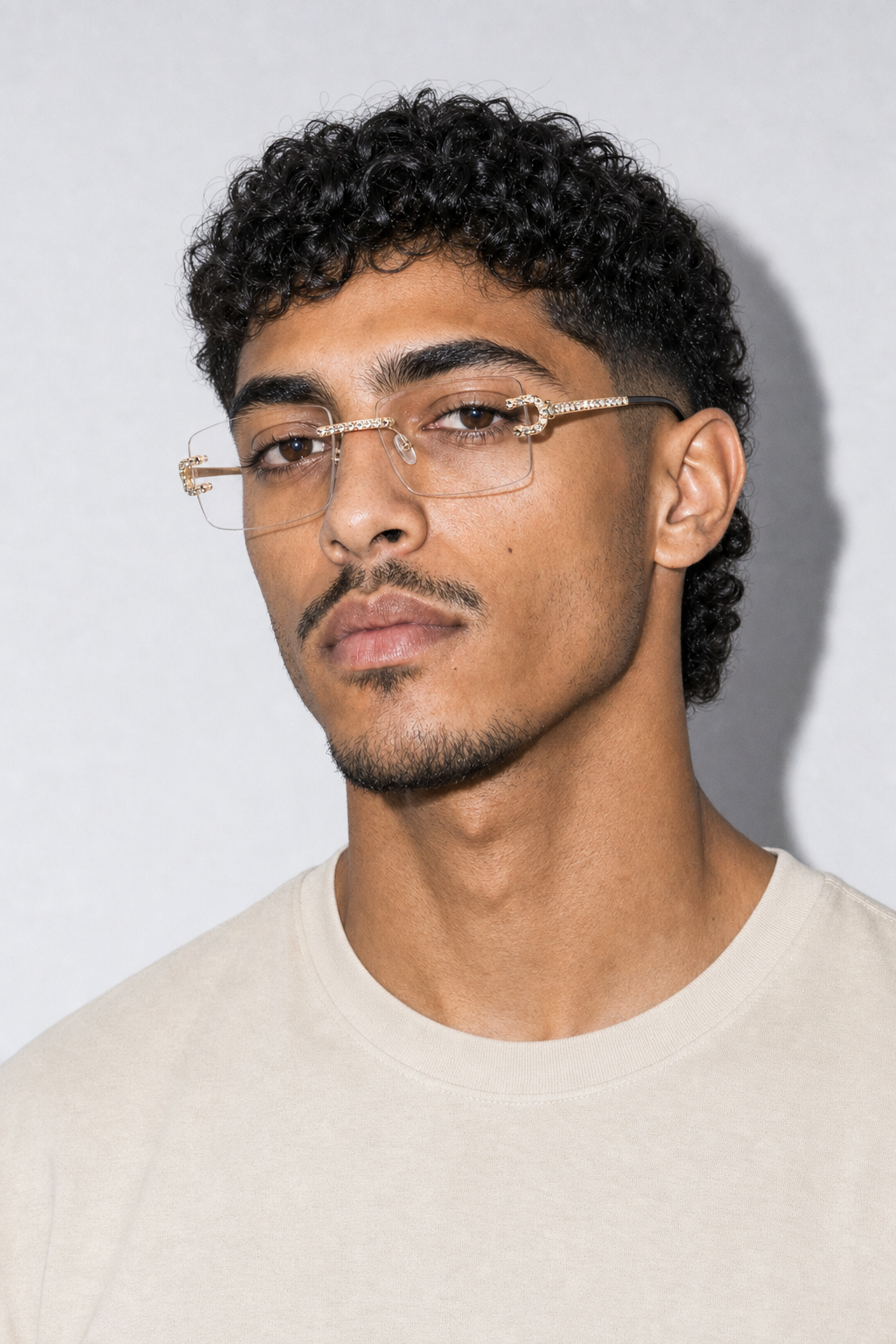 Lunette Freeze corleone — porté sur fond gris