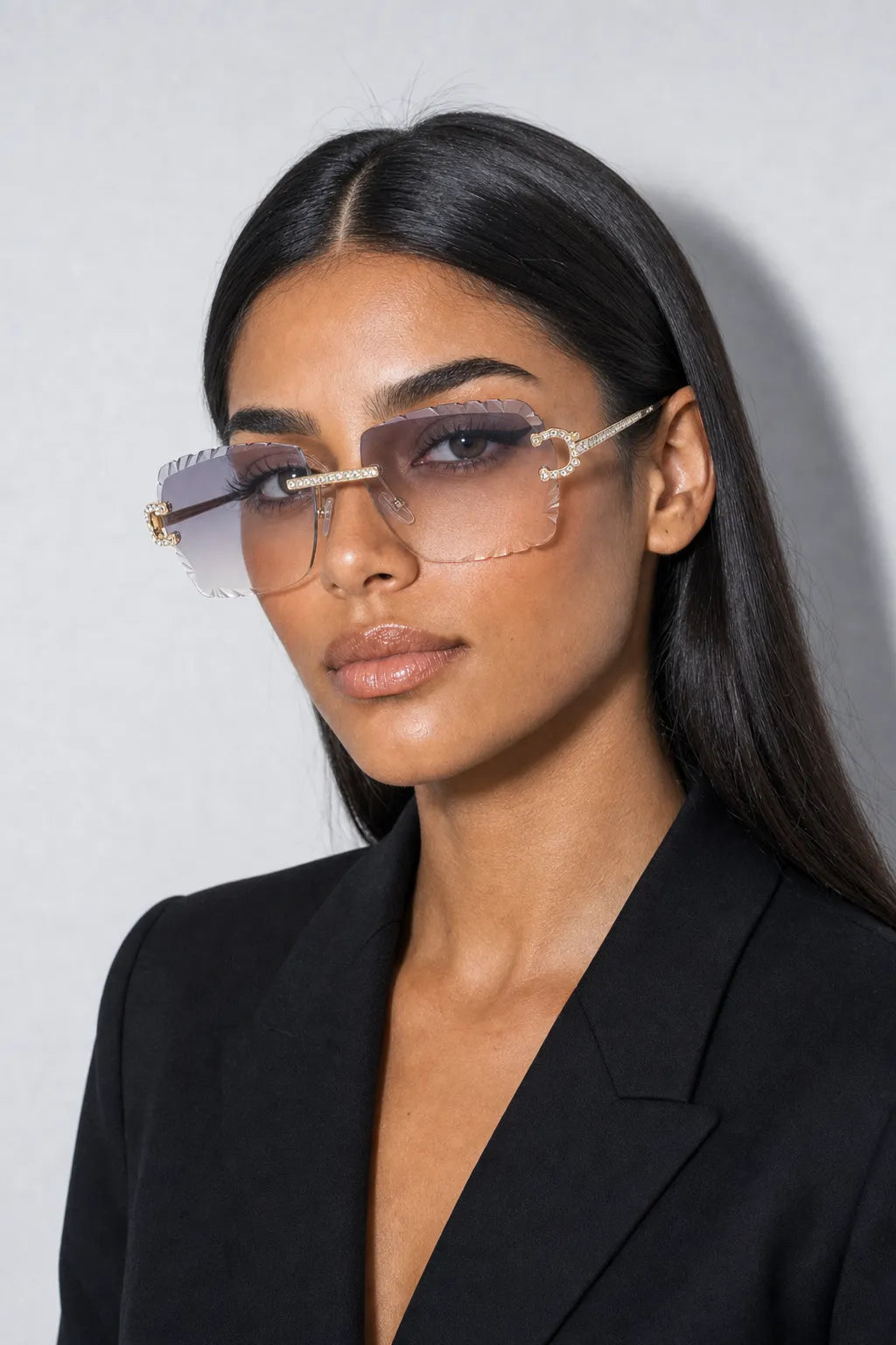 Lunette Gazo — porté sur fond gris