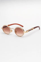 Lunette Migos — sur fond gris - couleur Marron