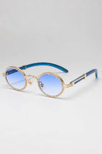 Lunette Migos — sur fond gris - couleur Bleu