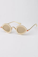 Lunette Pharrell Williams — sur fond gris - couleur Gold