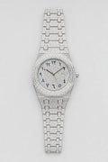 Montre Chiffre Arabe — variante Argent sur fond gris