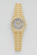 Montre Chiffre Arabe — variante Or sur fond gris