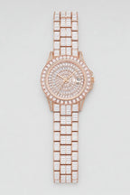 Montre drip — variante Rose-Or sur fond gris
