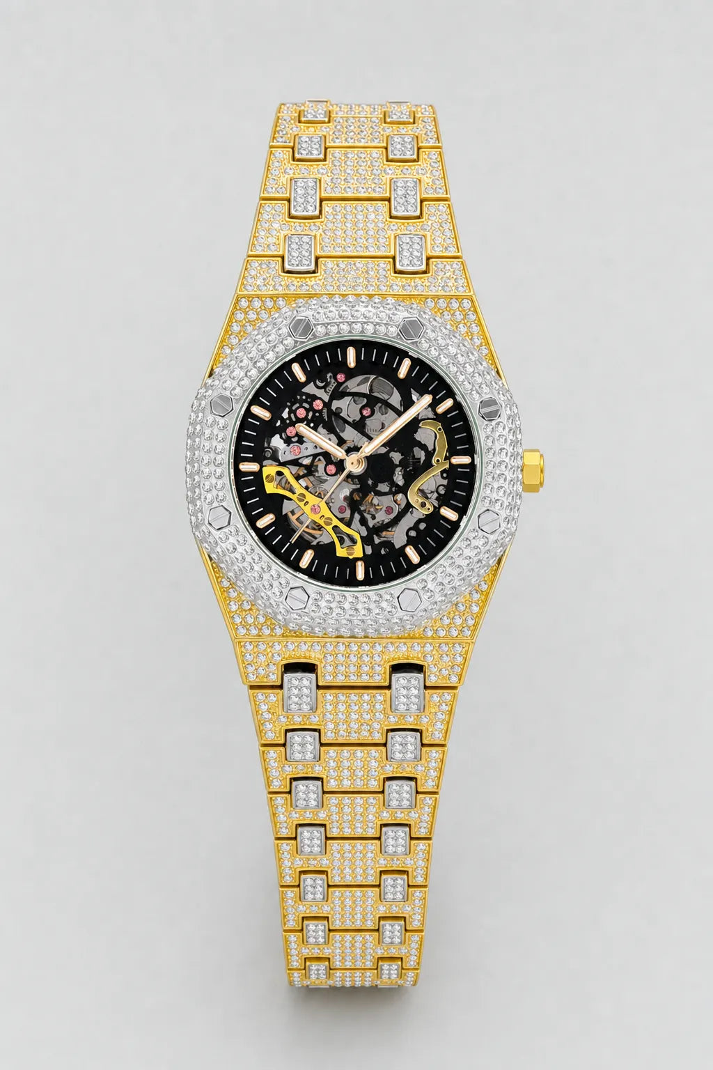 Montre Freeze corleone — variante Or / Argent sur fond gris