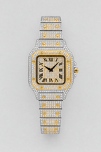 Montre full VVS — variante Or/Argent sur fond gris