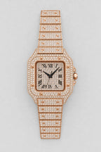 Montre full VVS — variante Or rose sur fond gris