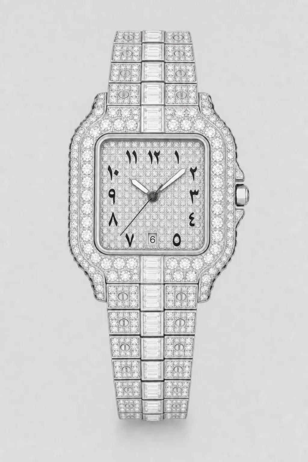 Montre Gazo — variante Argent sur fond gris