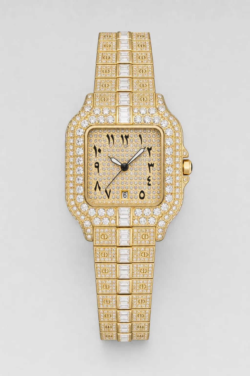 Montre Gazo — variante Or sur fond gris