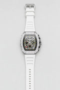 Montre Maes — variante Blanc sur fond gris