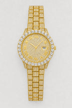 Montre Moissanite — variante Or sur fond gris