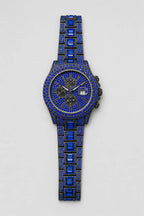 Montre Ninho — variante Bleu sur fond gris