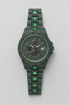 Montre Ninho — variante Vert sur fond gris