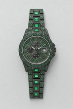 Montre Ninho — variante Vert sur fond gris