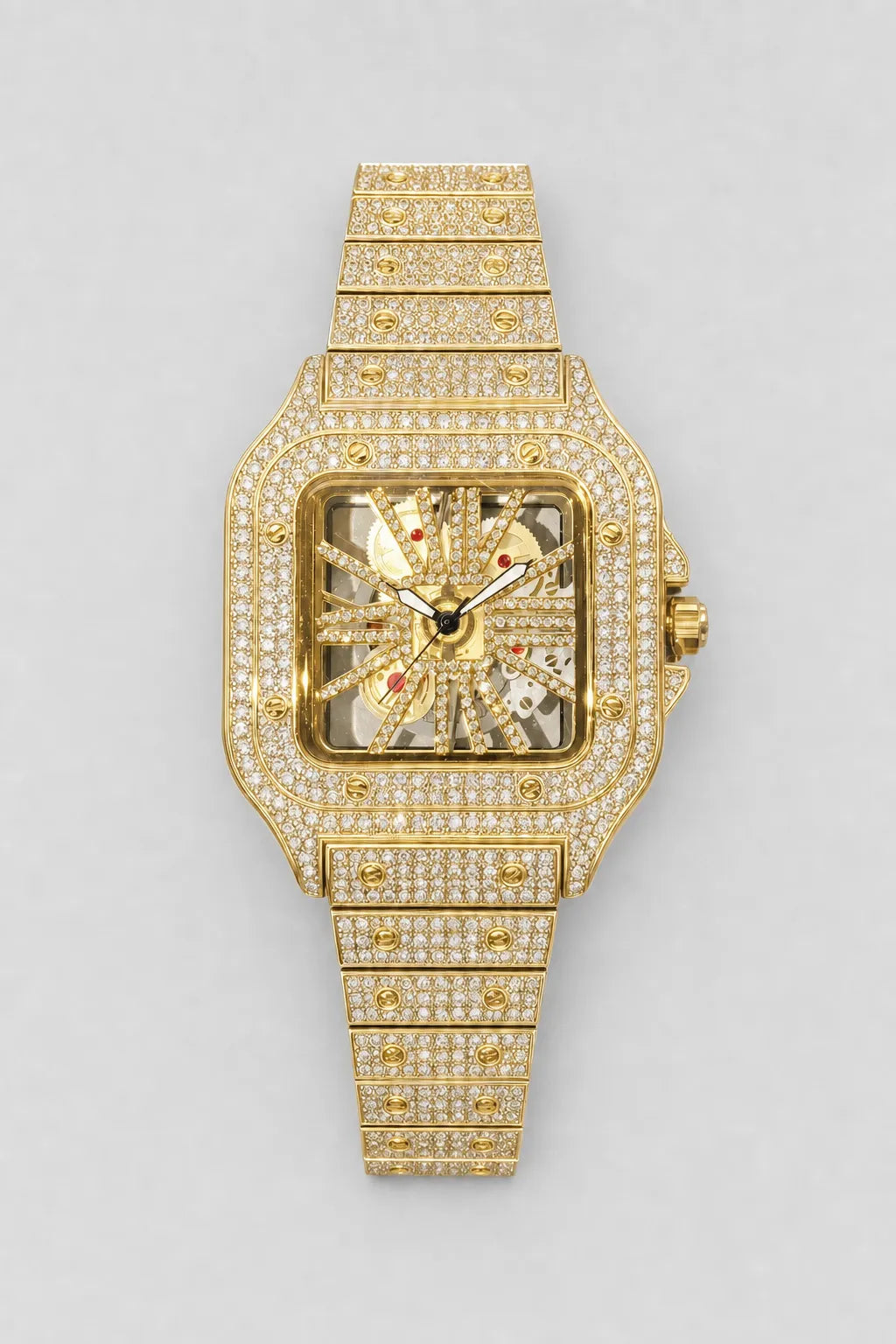 Montre rappeur — variante Or sur fond gris
