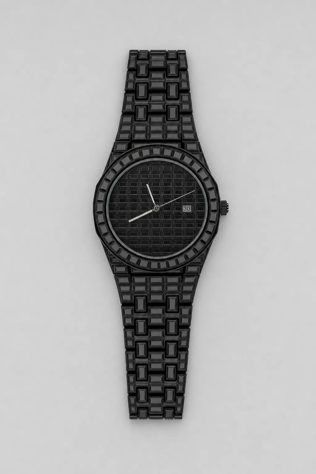 Montre Rohff — variante Noir sur fond gris