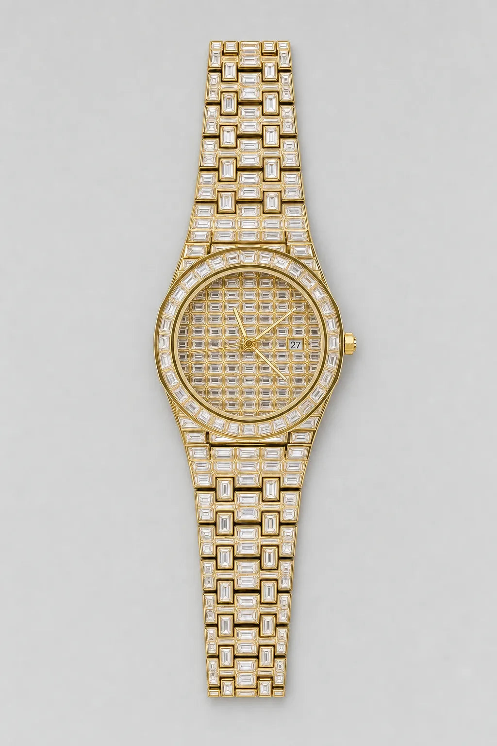 Montre Rohff — variante Or sur fond gris