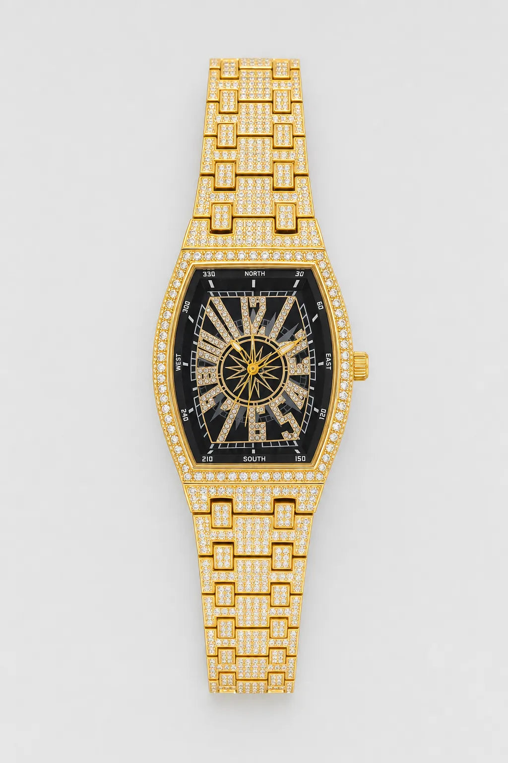 Montre streetwear — variante Or sur fond gris