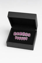 Pink grillz — sur présentoir noir mat
