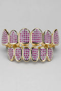 Purple grillz — sur fond gris